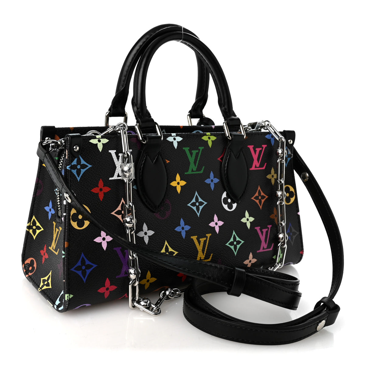 LV X TM Monogram Multicolor OnTheGo East West Black