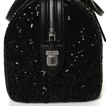 Louis Vuitton Sequin Monogram Sunshine Express Speedy Black 12 of 12