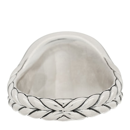 David Yurman Sterling Silver Diamond 14mm Initial K Pinky Ring 44 3 3 of 4