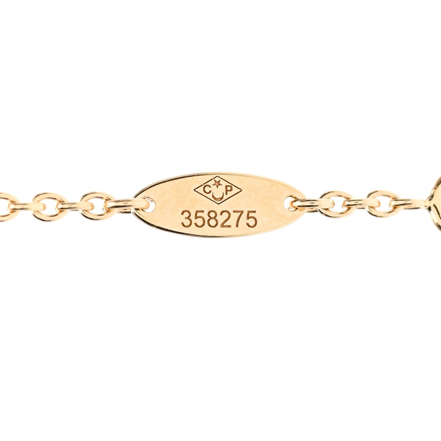 Christian Dior 18K Yellow Gold Diamond Mother of Pearl Rose Des Vents Bracelet 4 of 5