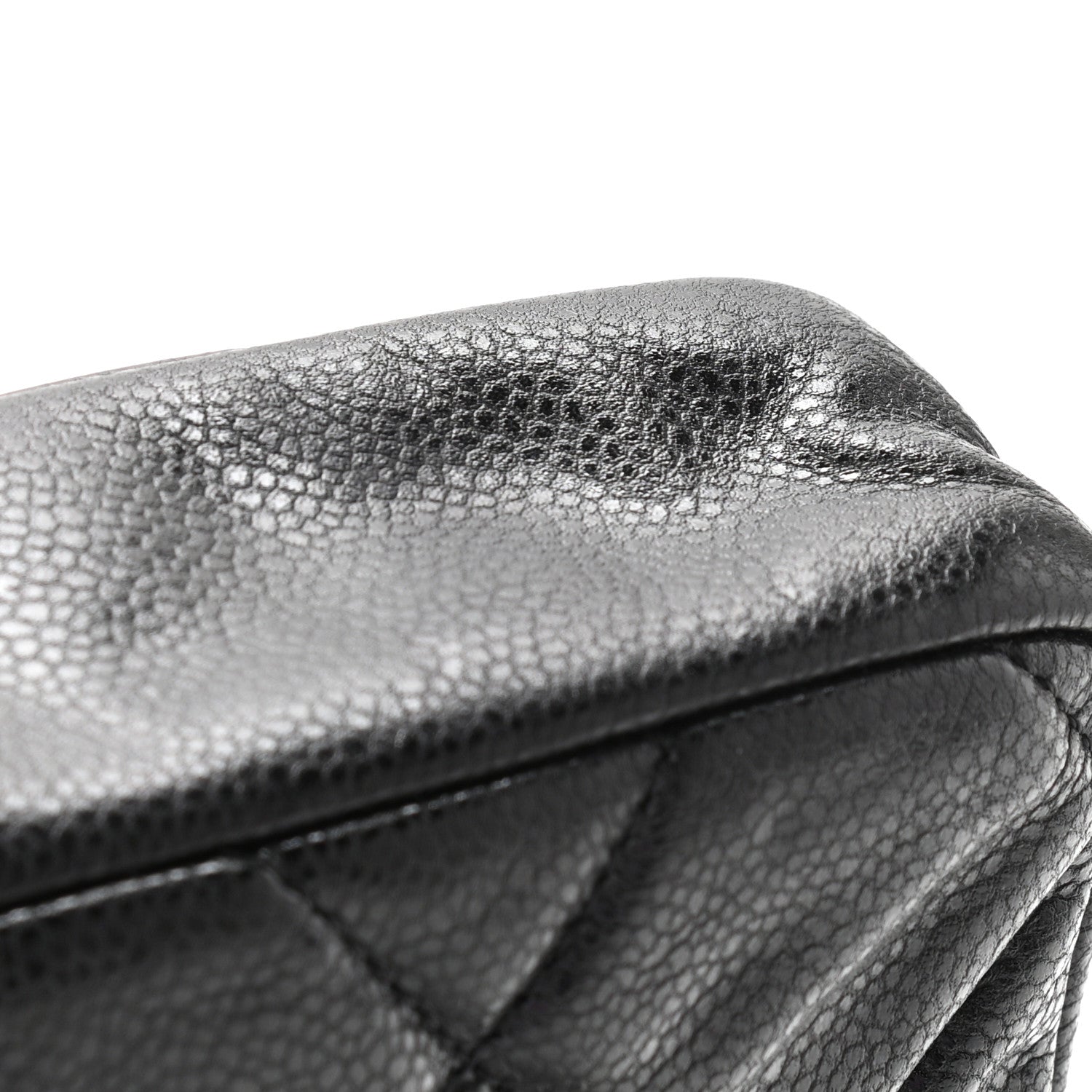 Chanel Glazed Caviar Quilted Small Nature Flap Bag Black 10 of 11