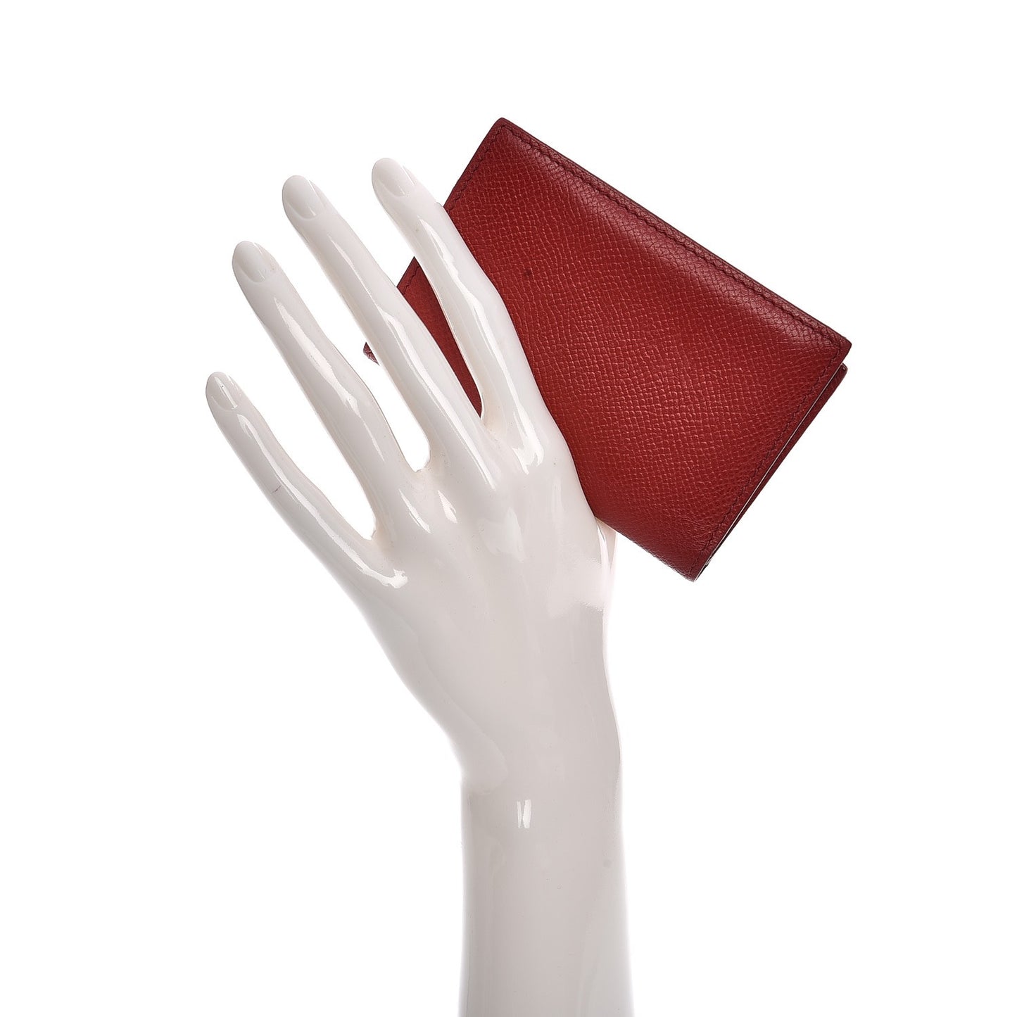 Epsom Card Case Rouge Vif