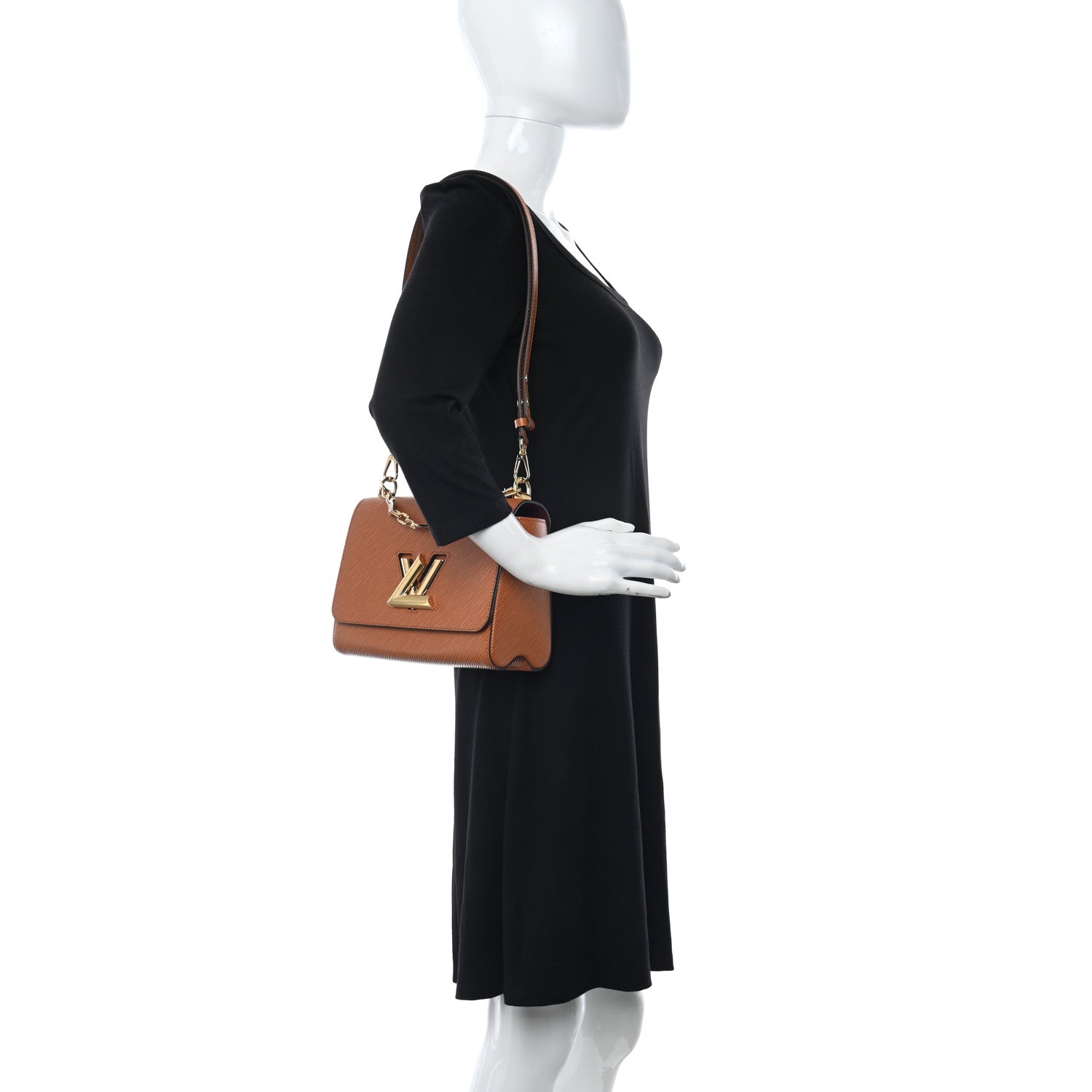 Louis Vuitton Epi Twist Shoulder Bag MM Gold Cipango 2 of 10