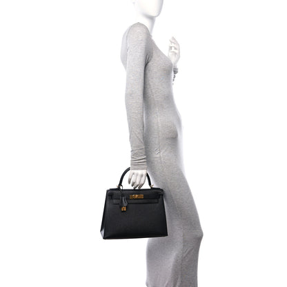 Hermes Epsom Kelly Sellier 28 Black 2 of 11