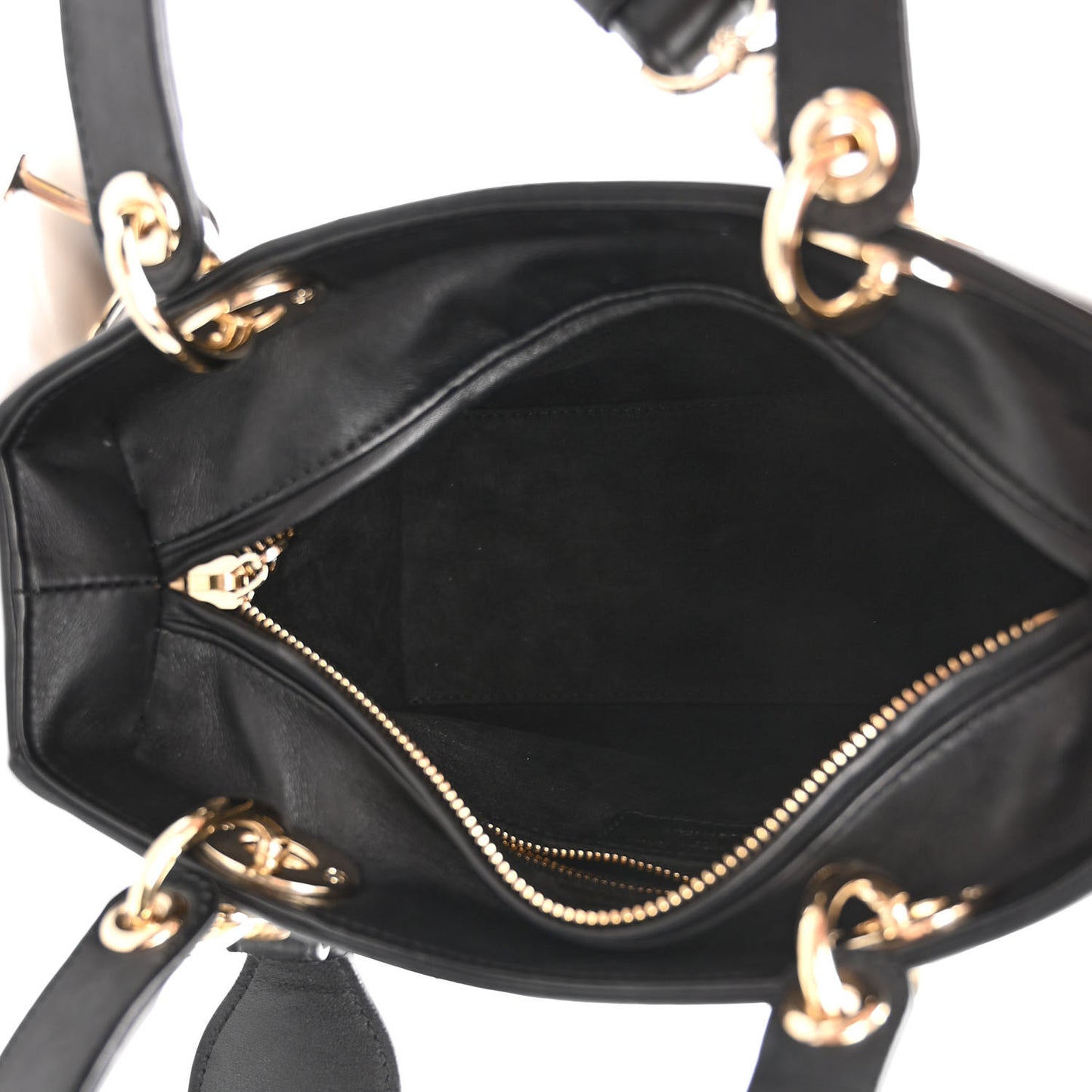 Calfskin Niki De Saint Phalle Heart Medium Supple Lady Dior Black