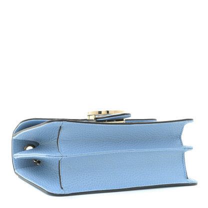 Gucci Dollar Calfskin Small Interlocking G Shoulder Bag Mineral Blue 4 of 9