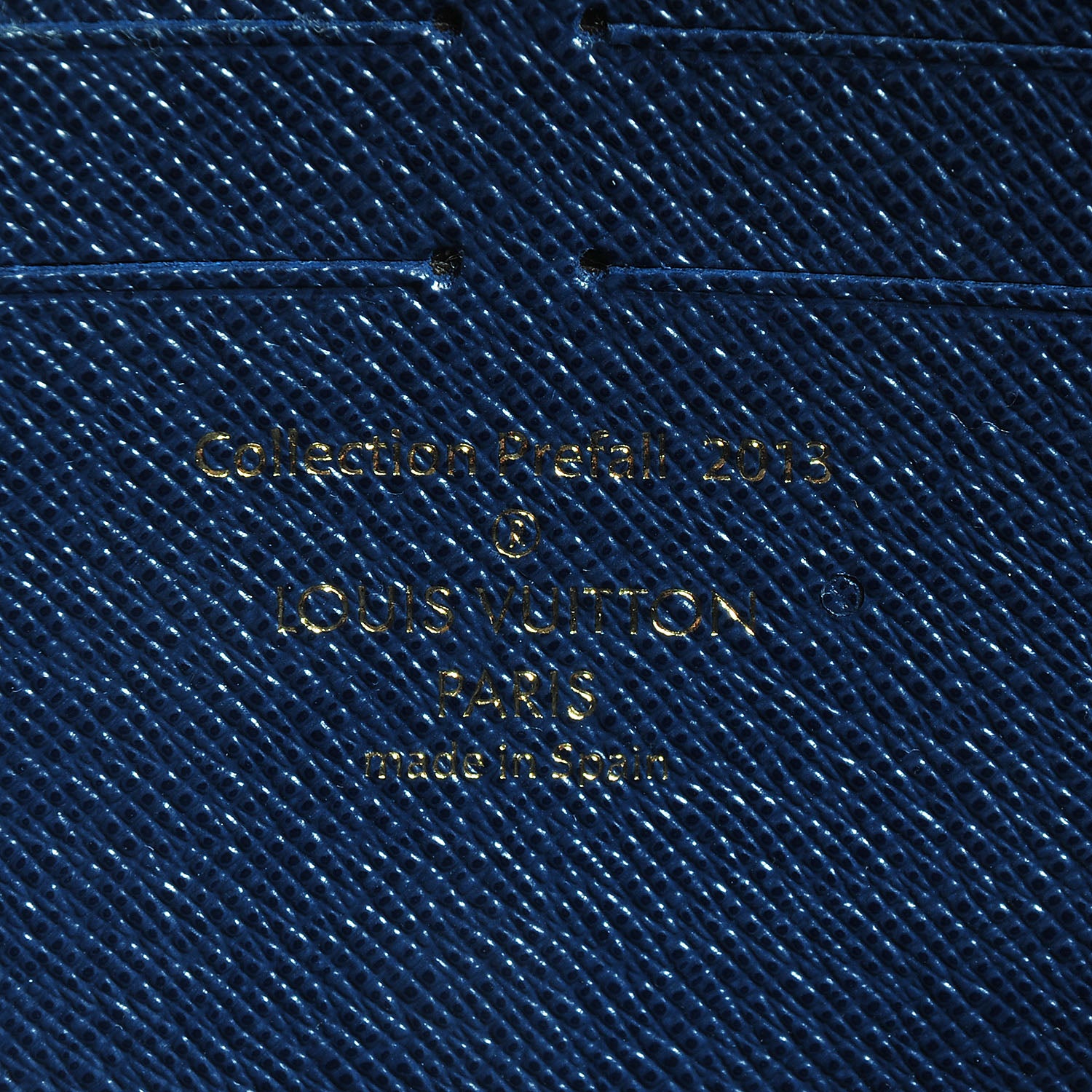 Louis Vuitton Damier Paillettes Zippy Wallet Blue 6 of 9