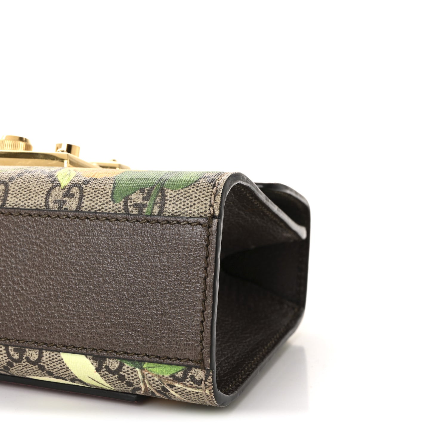GG Supreme Monogram Tian Small Padlock Shoulder Bag Beige Multicolor New Acero