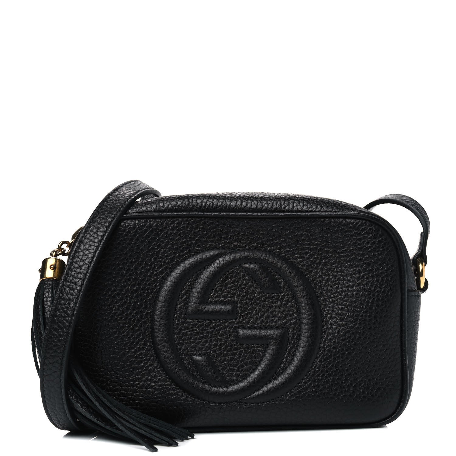 Gucci Pebbled Calfskin Mini Soho Disco Bag Black 1 of 4