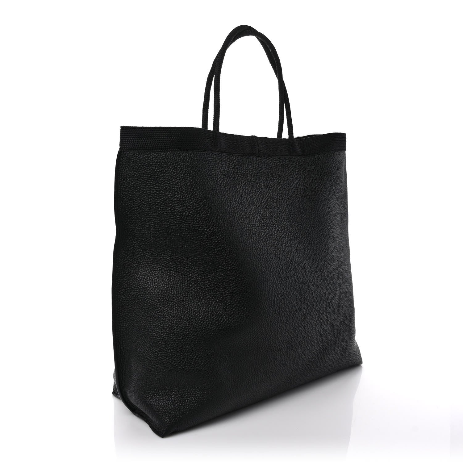 Saint Laurent Grained Calfskin Patti Tote Black 3 of 8