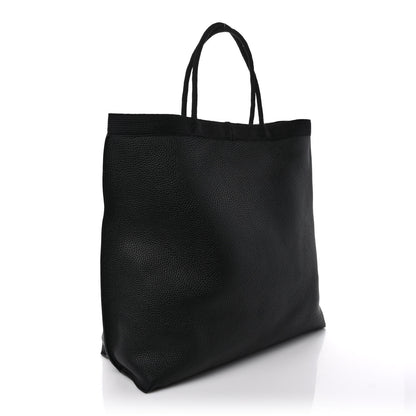 Saint Laurent Grained Calfskin Patti Tote Black 3 of 8