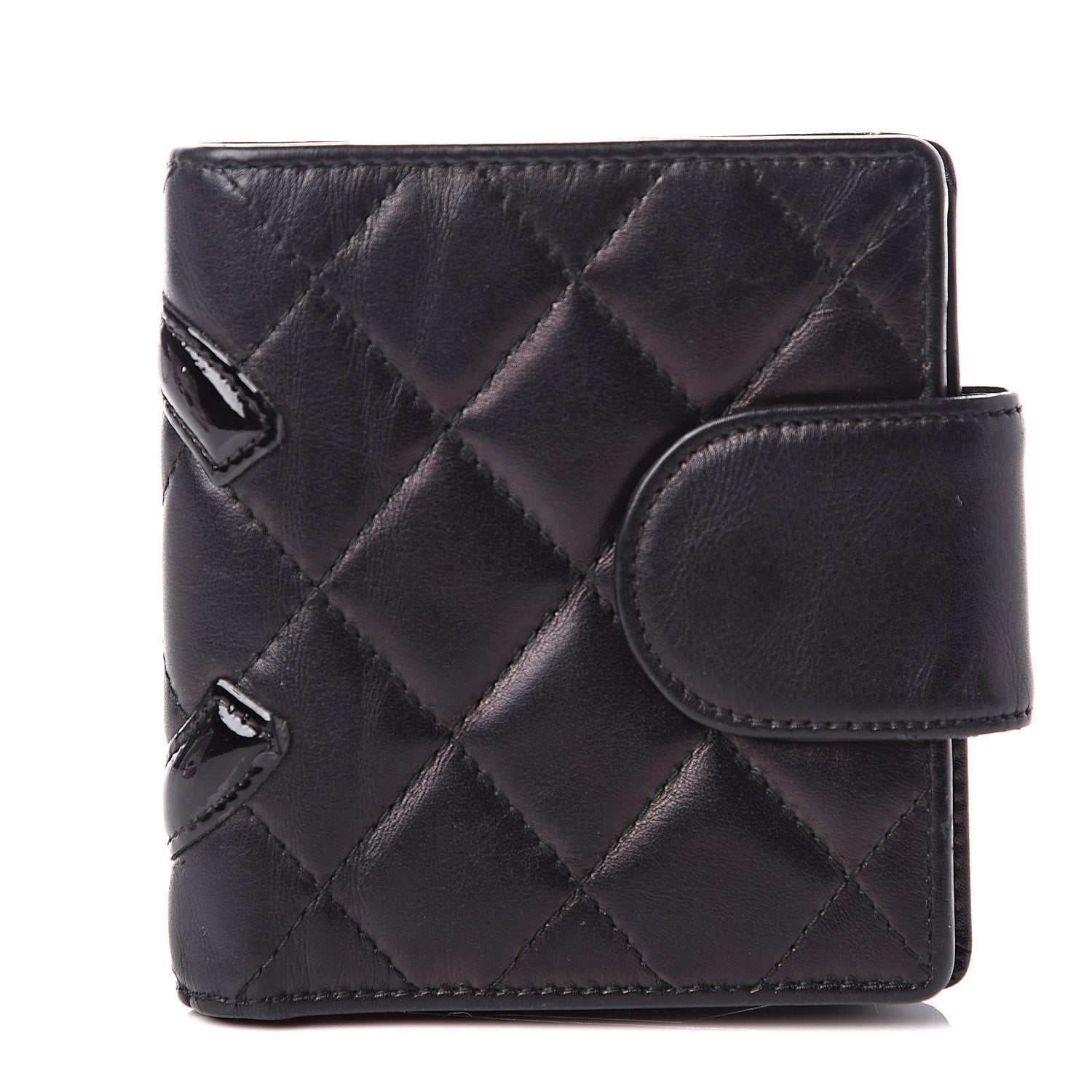 Chanel Calfskin Quilted Cambon Bi-Fold Wallet Black 1 of 11
