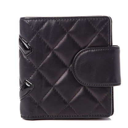 Chanel Calfskin Quilted Cambon Bi-Fold Wallet Black 1 of 11