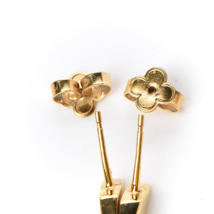 Louis Vuitton Nanogram Hoop Earrings Gold 3 of 5