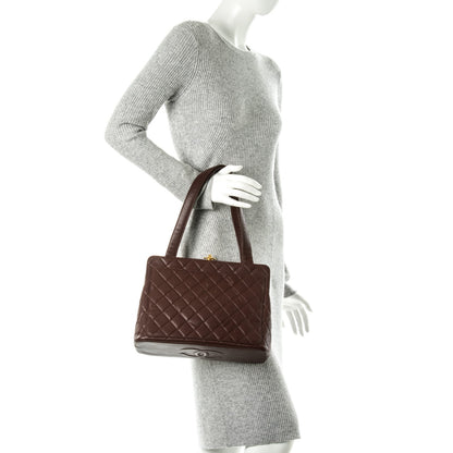 Chanel Caviar Quilted Shoulder Bag Bordeaux 2 of 8