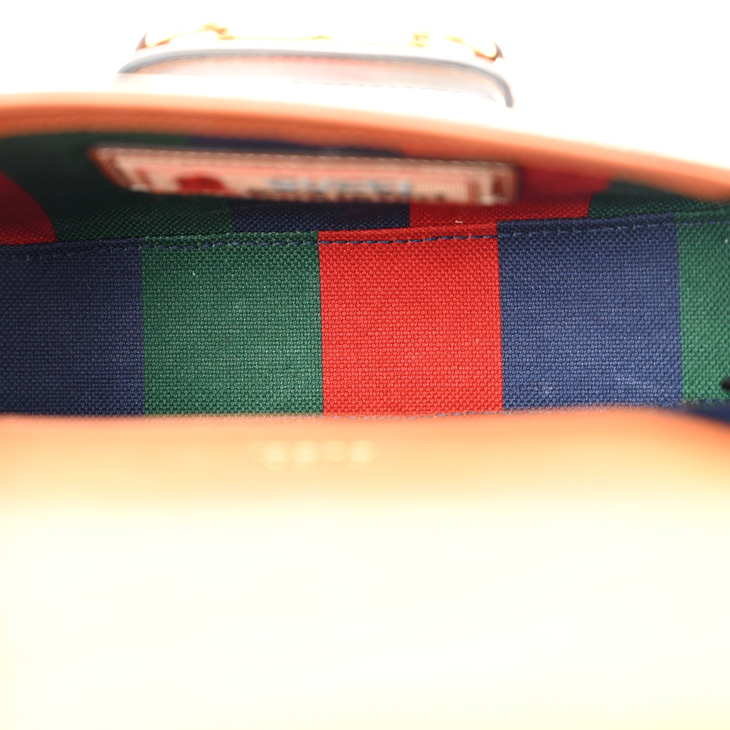 Gucci X DANS LE VERT Textured Dollar Calfskin GG Supreme Monogram Web Mini Horsebit 1955 Shoulder Bag Dusty Azure Beige Ebony 5 of 13