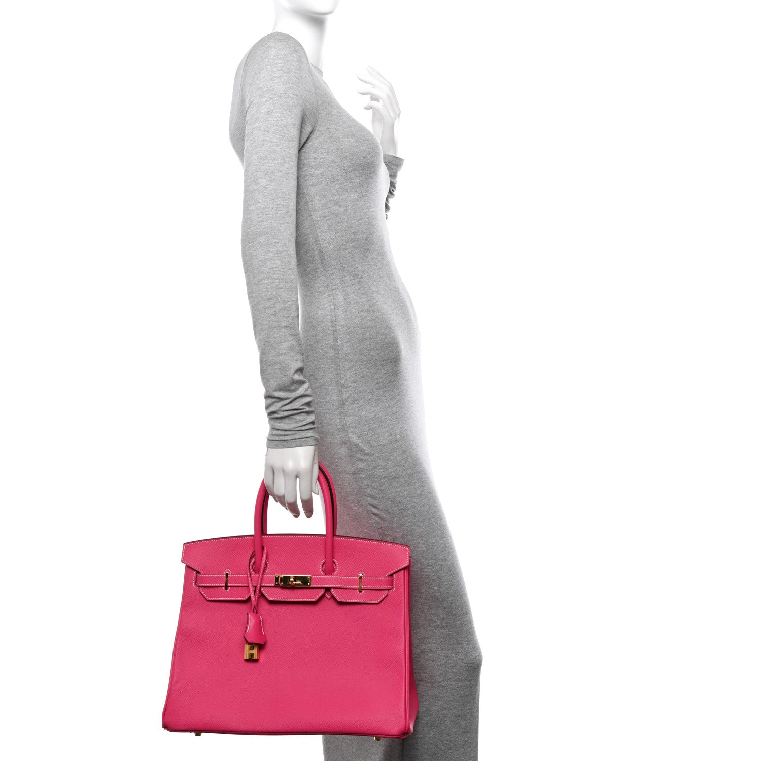 Hermes Epsom Birkin 35 Rose Tyrien 2 of 11