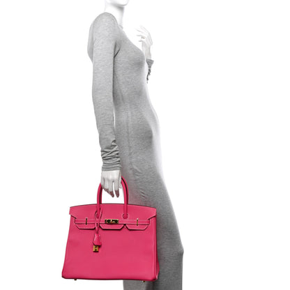 Hermes Epsom Birkin 35 Rose Tyrien 2 of 11