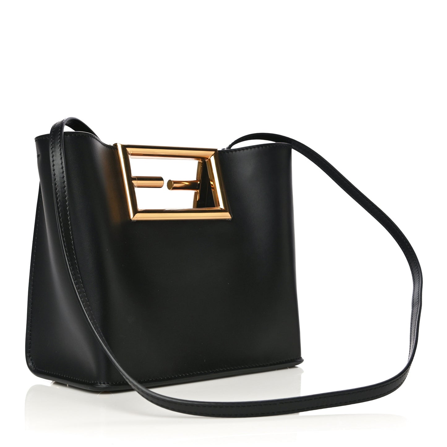 Vitello King Small Fendi Way Tote Black