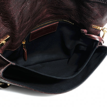 Balenciaga Agneau Giant 12 Gold Hardware Envelope Strap Clutch Cigare Fonce 5 of 10