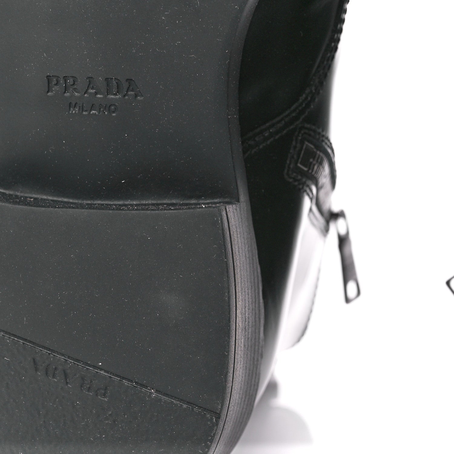 Prada Spazzolato Chocolate 50mm Combat Boots 40 Black 11 of 11