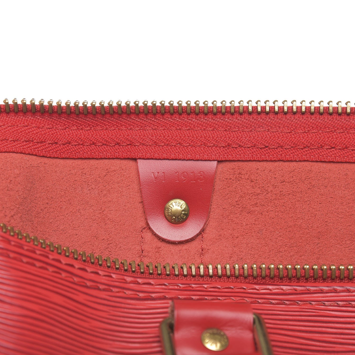 Louis Vuitton Epi Keepall 45 Castillan Red 5 of 11
