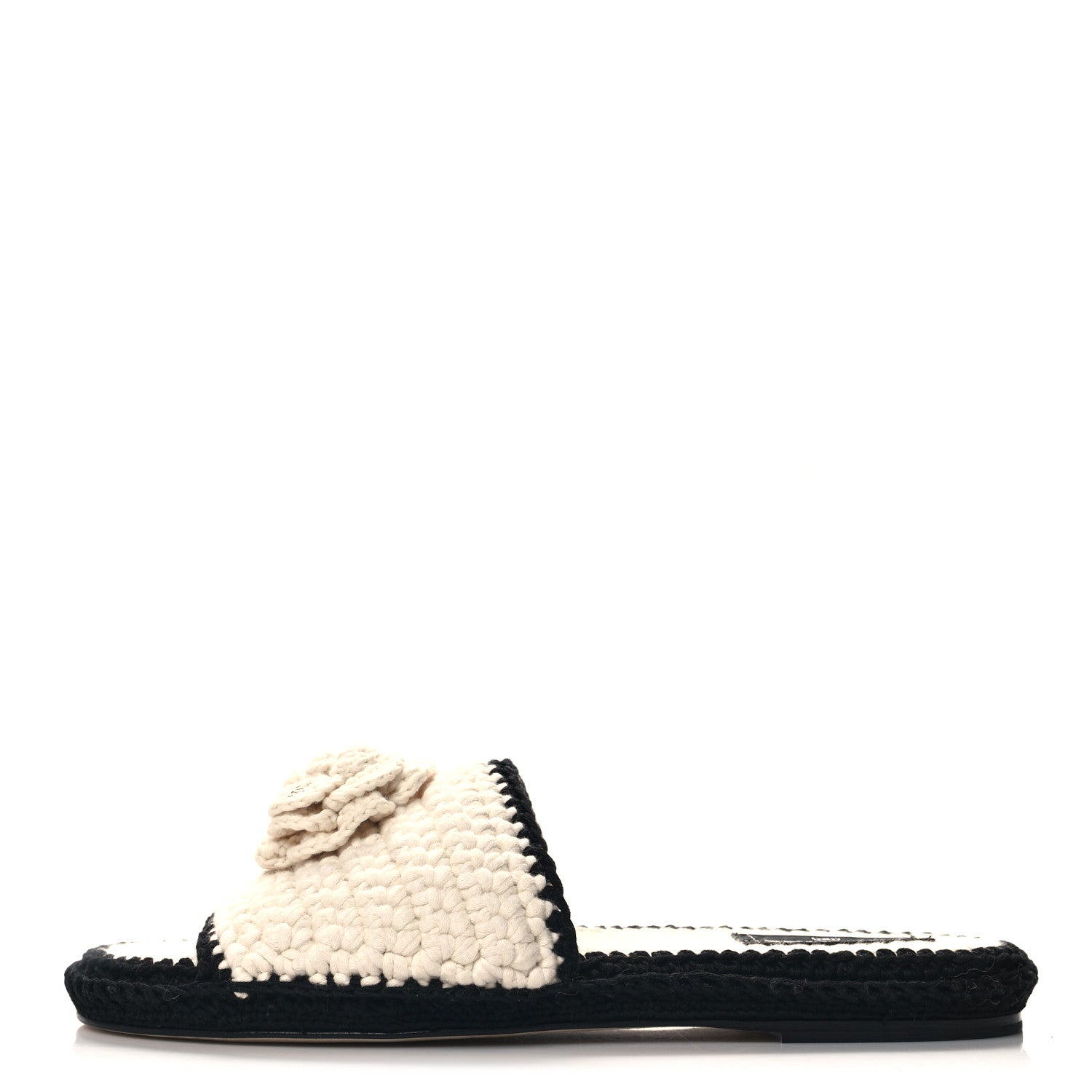 Chanel Crochet Mules 41 Ivory Black 1 of 9