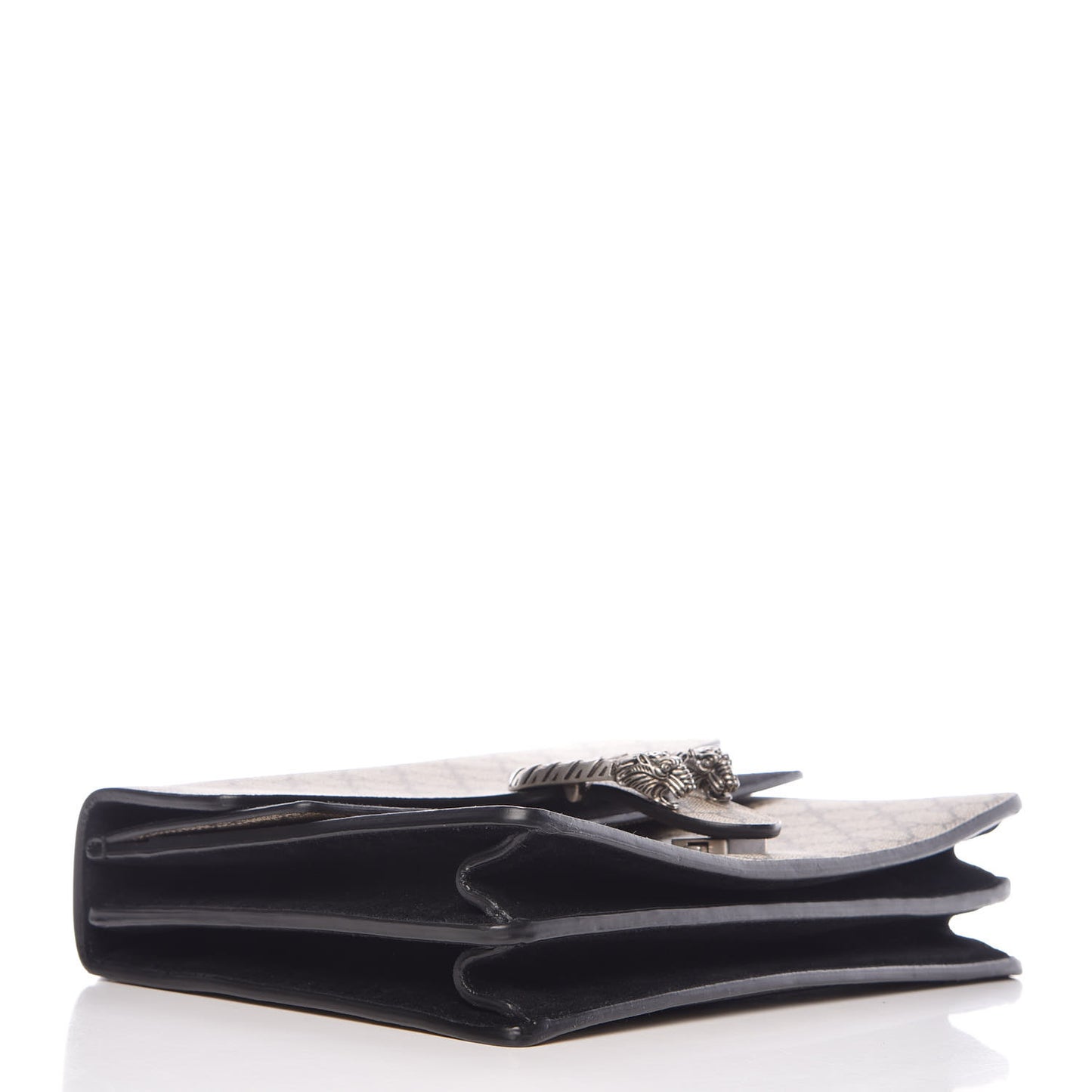 GG Supreme Monogram Medium Dionysus Shoulder Bag Black
