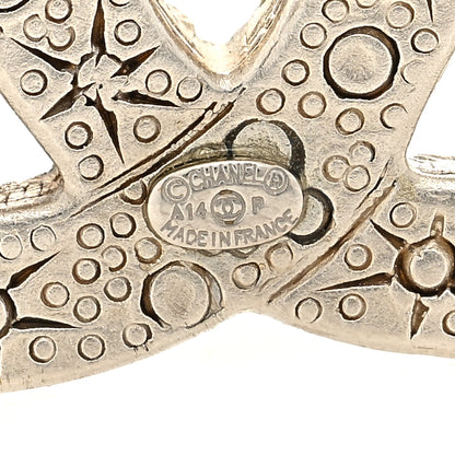 Chanel Swarovski Crystal Large CC Brooch Silver 3 of 3