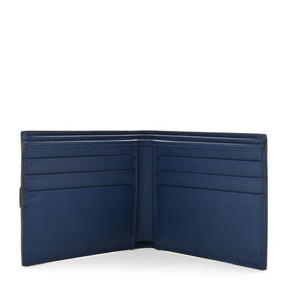 Gucci Monogram GG Supreme Bi-Fold Wallet Blue 5 of 7