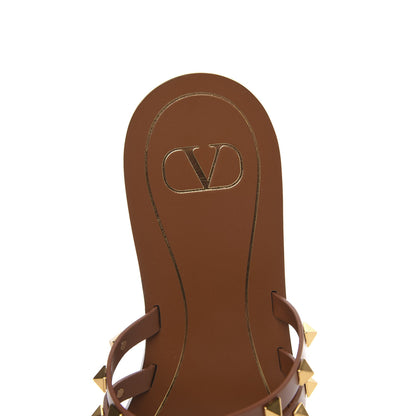 Valentino Garavani Calfskin Rockstud Flair Flat Thong Sandals 40 Selleria 6 of 8
