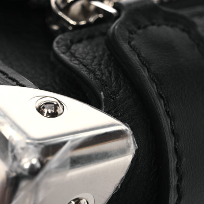 Louis Vuitton Calfskin Side Trunk MM Black 13 of 15
