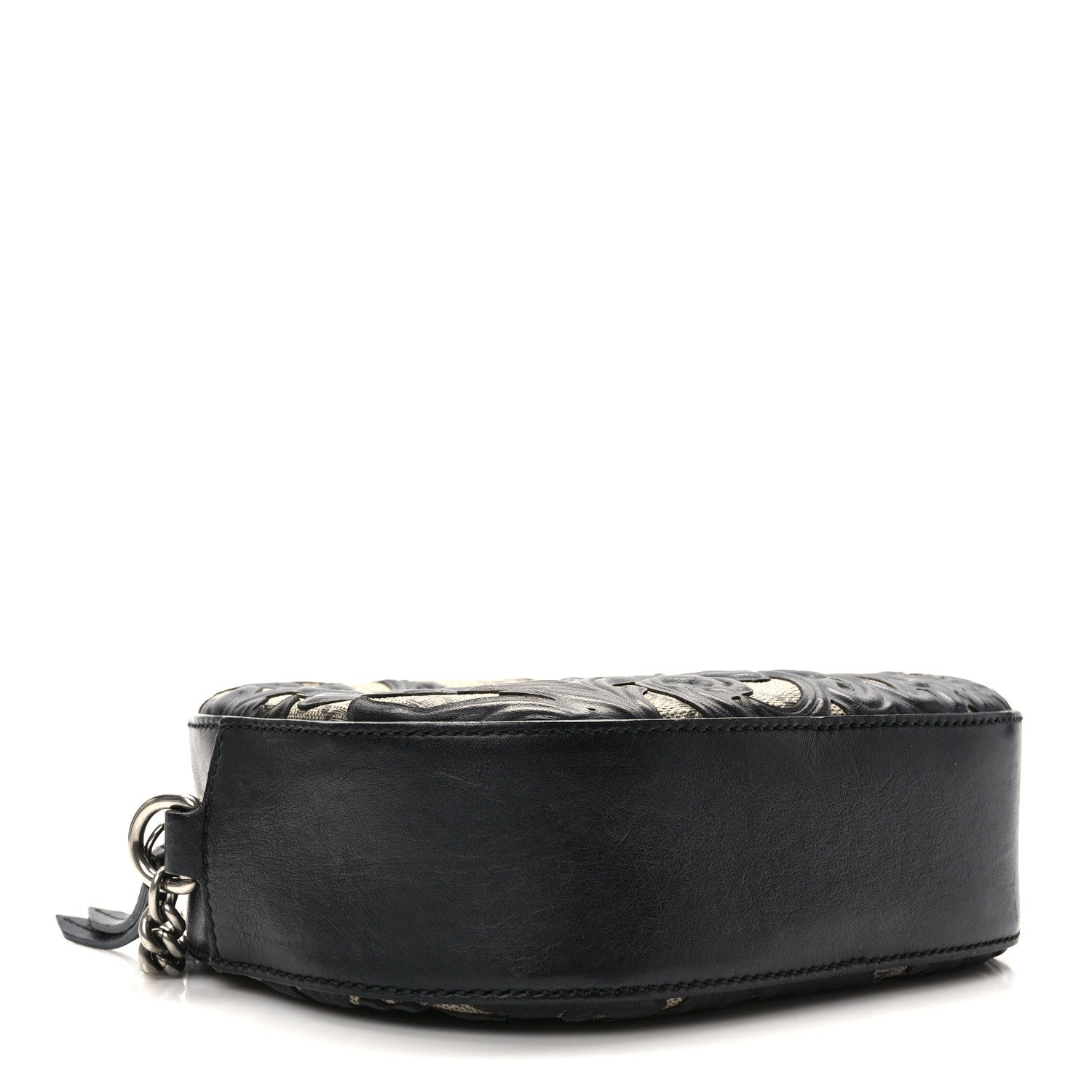 Gucci GG Supreme Monogram Arabesque Mini Chain Shoulder Bag Beige Black 4 of 9