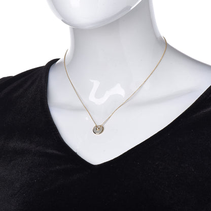 Cartier 18K Yellow Gold Diamond Mother of Pearl XS Amulette de Cartier Pendant Necklace 2 of 7