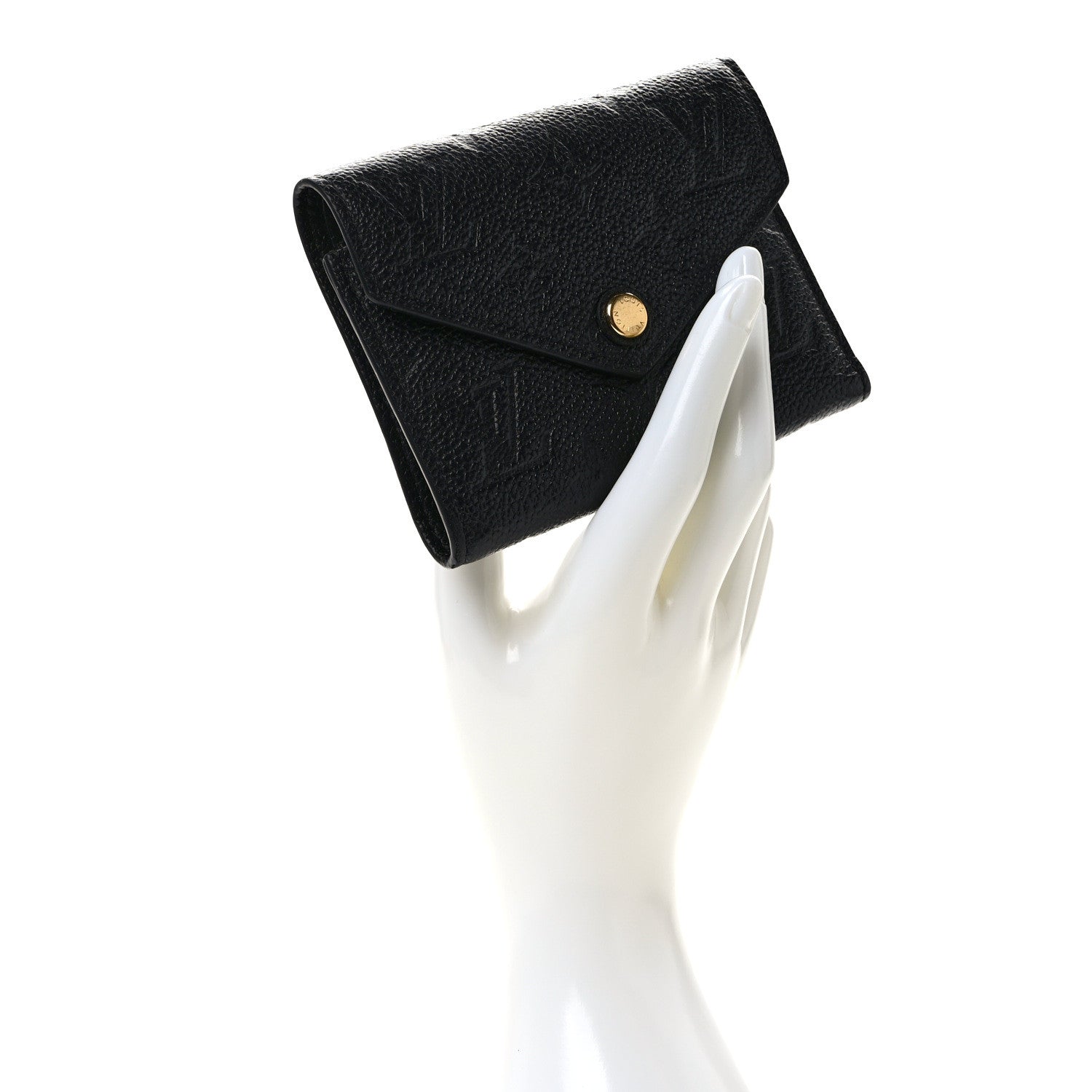Louis Vuitton Empreinte Victorine Wallet Black 2 of 7
