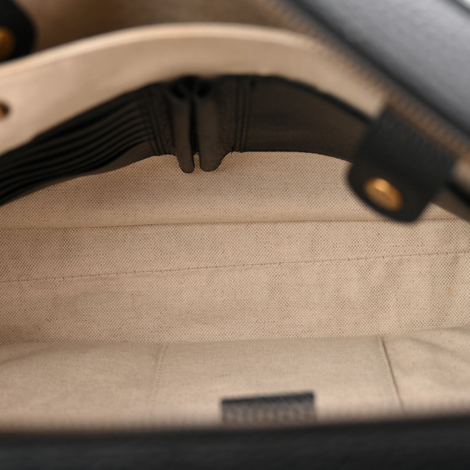Gucci Dollar Calfskin GG Marmont Briefcase Black 4 of 9