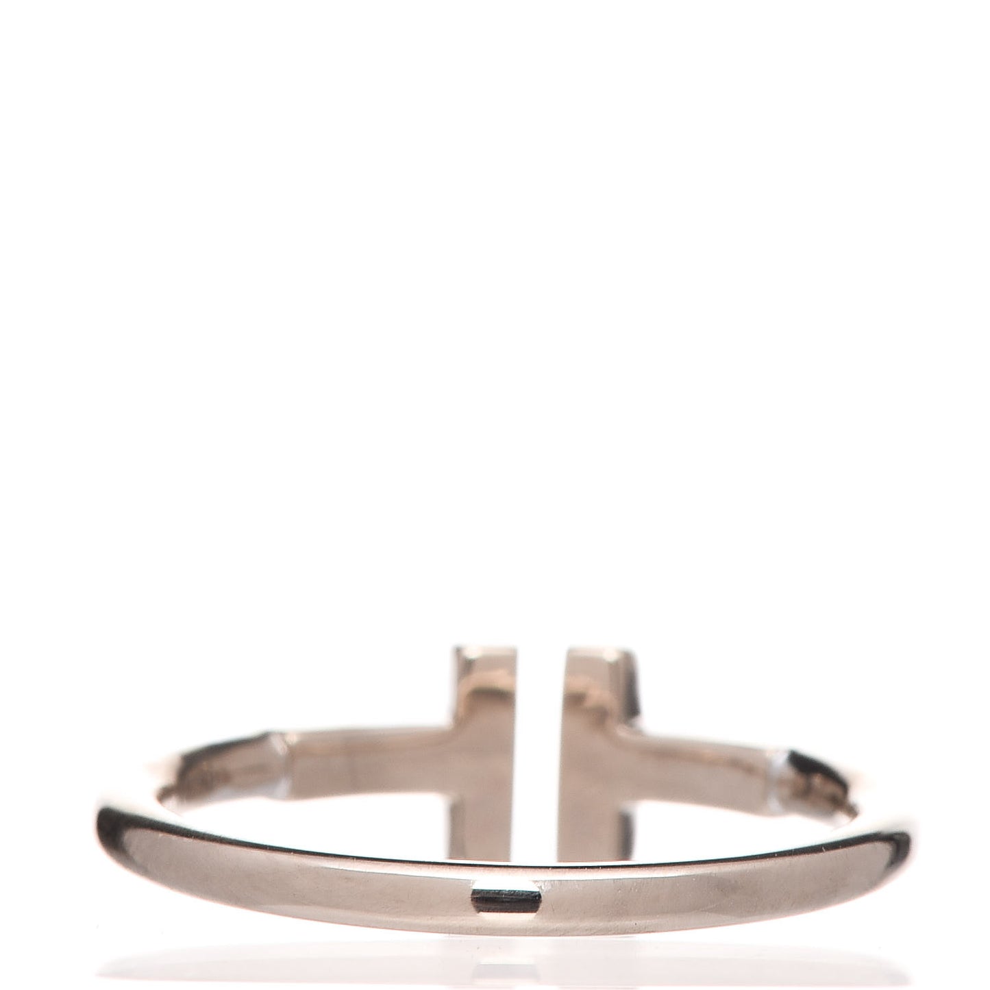 18K White Gold T Wire Ring 53 6.25