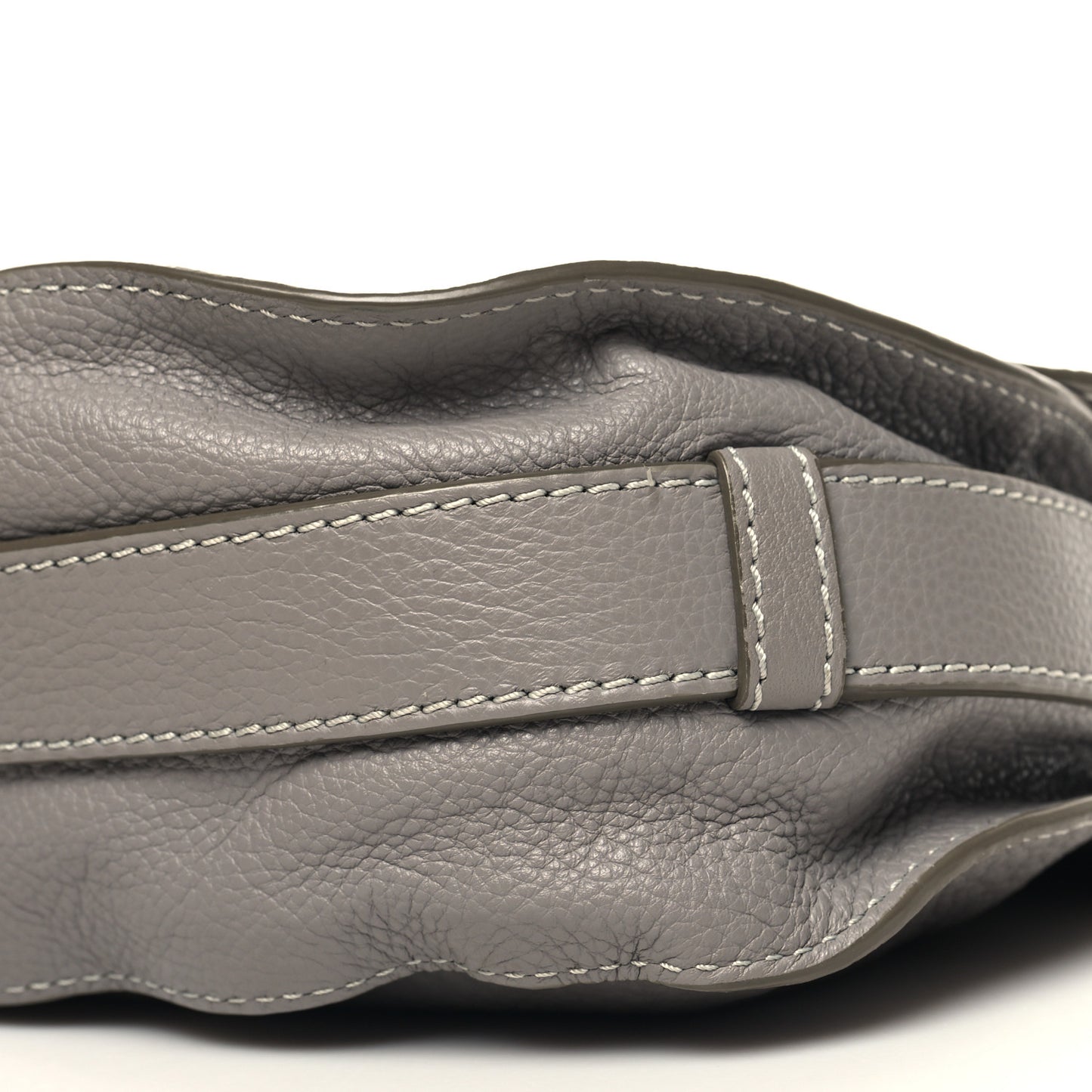 Calfskin Medium Marcie Round Crossbody Bag Cashmere Grey