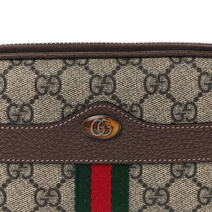 Gucci GG Supreme Monogram Web Ophidia Belted iPhone Case 85 34 Dark Brown 8 of 11