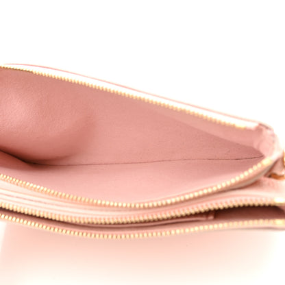 Louis Vuitton Empreinte Monogram Double Zip Pochette Rose 5 of 10