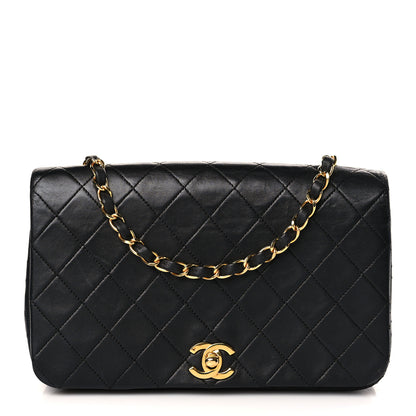 Chanel Lambskin Quilted Small Single Flap Black 1 of 9
