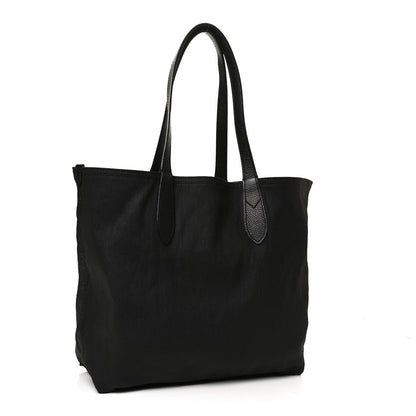 Burberry Coated Canvas Mega Check Medium Reversible Doodle Tote Black Brown 2 of 15