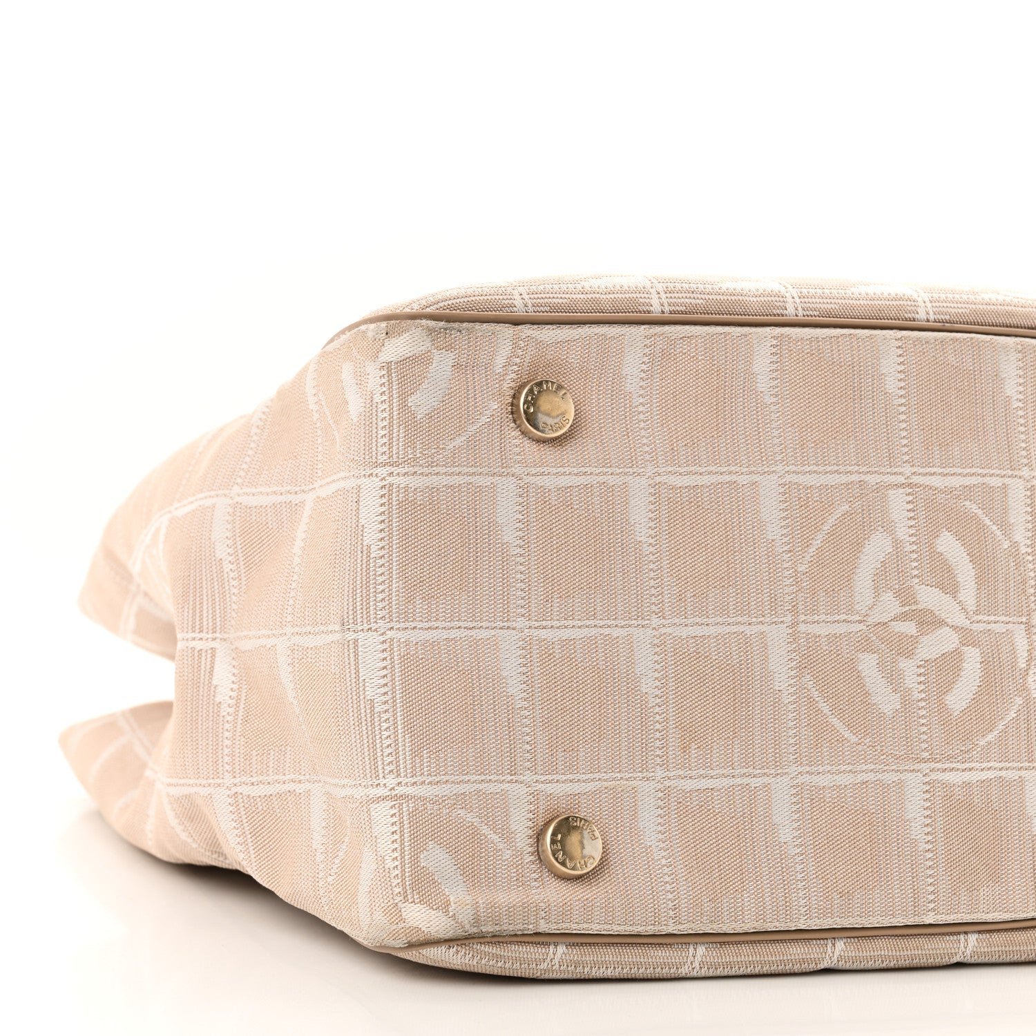 Chanel Nylon Medium Travel Tote Beige 9 of 10