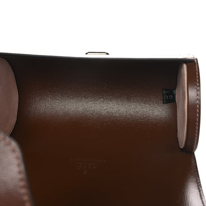 Gucci GG Supreme Monogram Calfskin Watch Travel Case Beige Ebony Brown Sugar 5 of 10