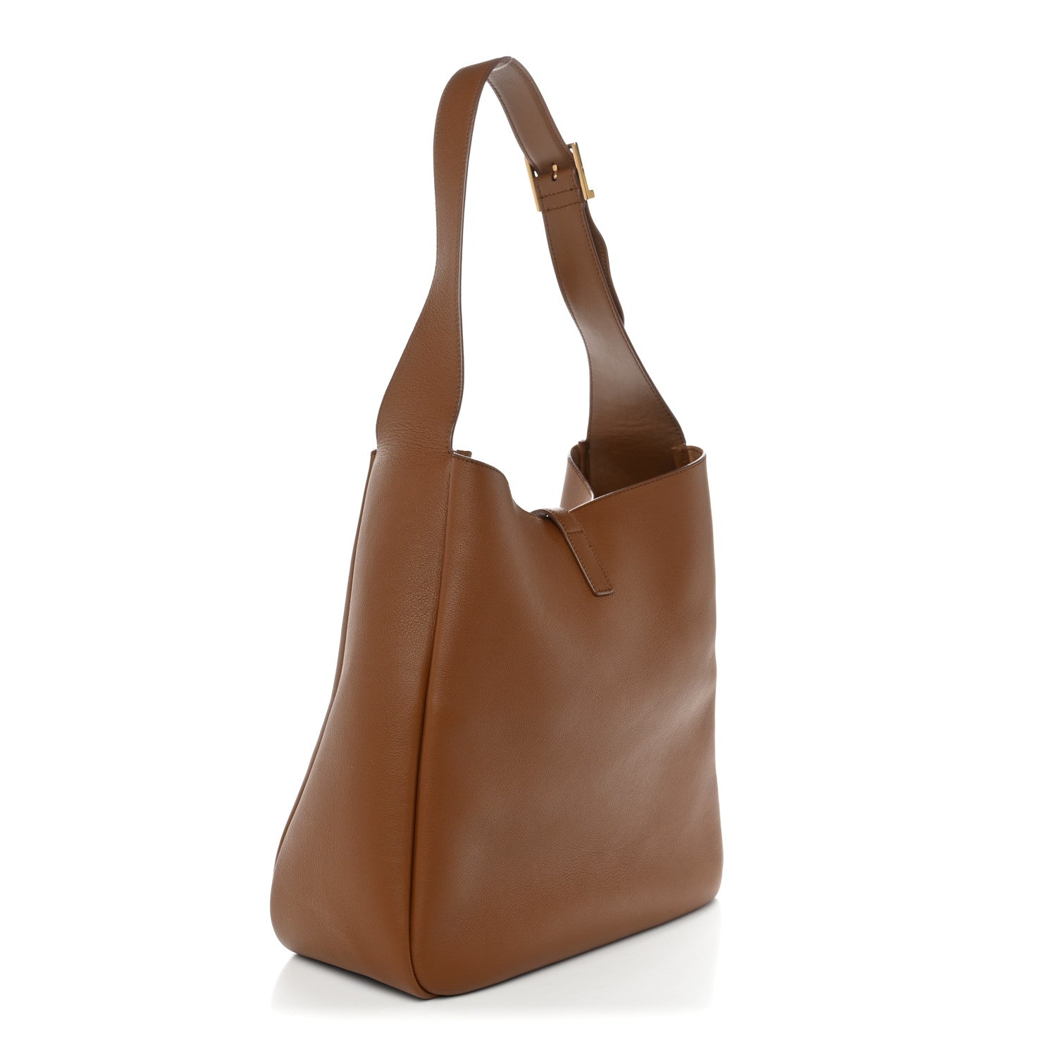 Saint Laurent Grained Calfskin Large Le 5 A 7 Soft Hobo Fox 3 of 9