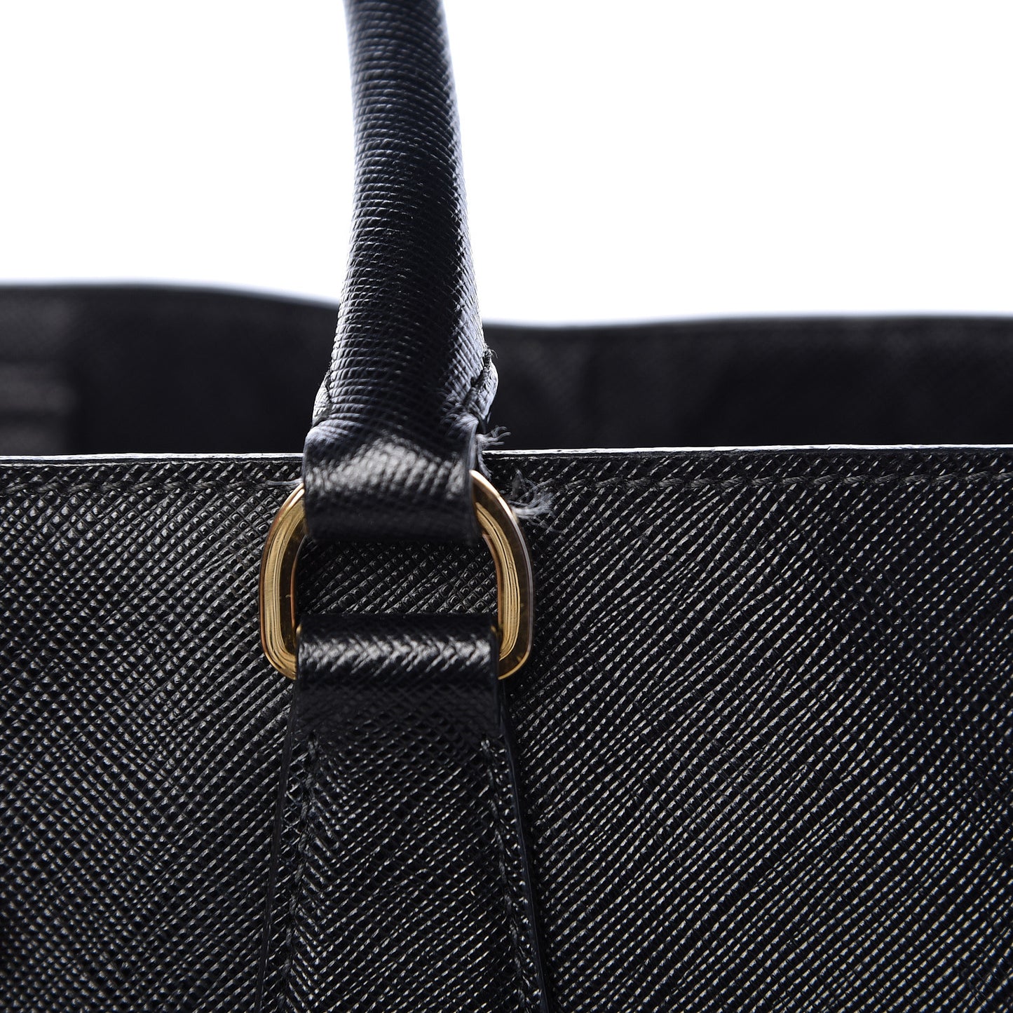 Saffiano Lux Large Tote Black
