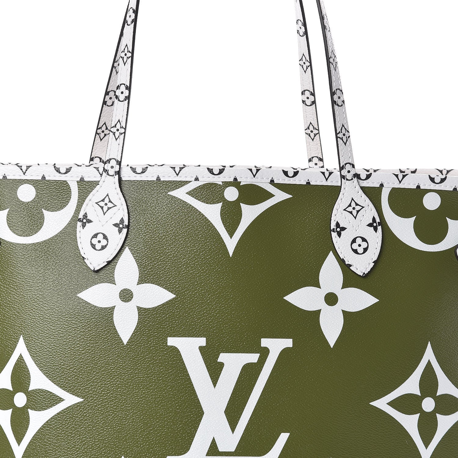 Louis Vuitton Monogram Giant Neverfull MM Kaki 10 of 10