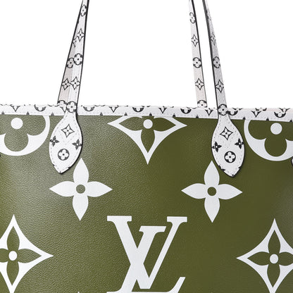 Louis Vuitton Monogram Giant Neverfull MM Kaki 10 of 10