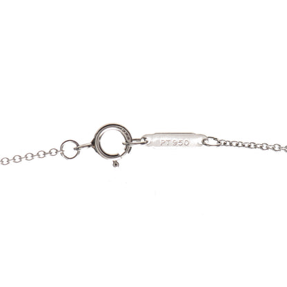Tiffany Platinum Diamond Small Jazz Cross Pendant Necklace 4 of 6
