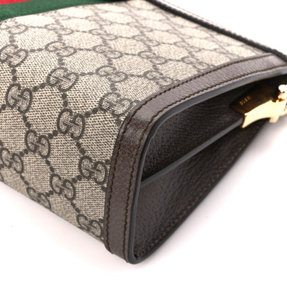 Gucci GG Supreme Monogram Web Small Ophidia Chain Shoulder Bag Brown 11 of 12